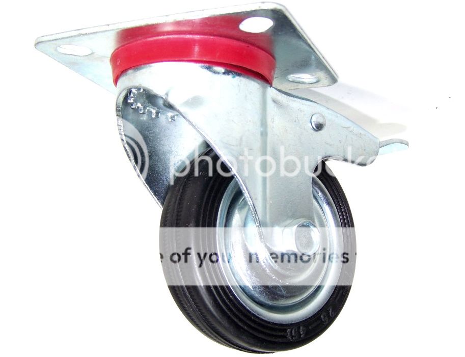 2 Swivel Casters AND 12 12 2 Fixed Casters NON Swivel Rubber Wheels   100 1781 1 